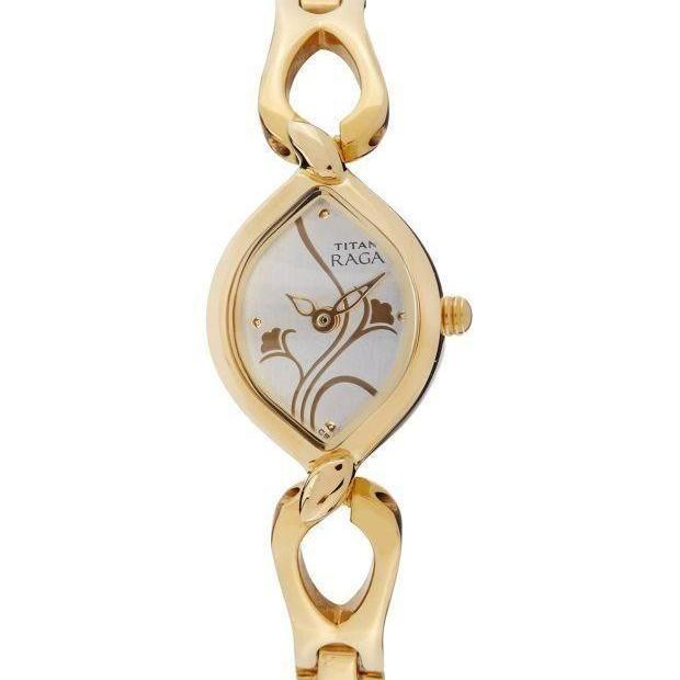 Titan Analog Silver Dial Women's Watch