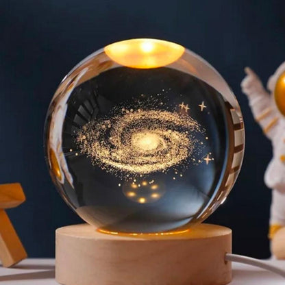 3d art crystal ball night lamp